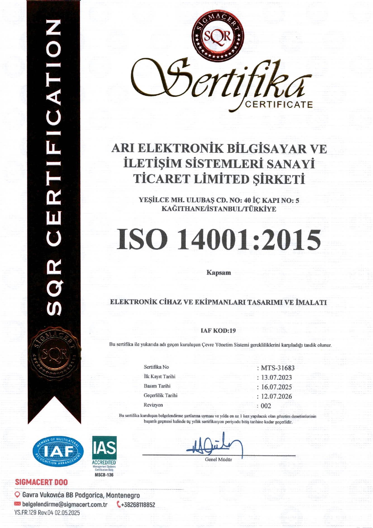 ISO 14001:2015