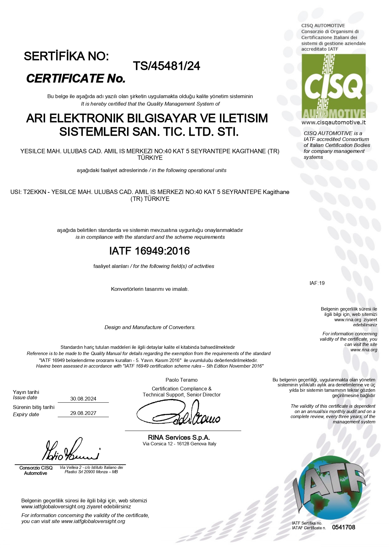 IATF 16949:2016