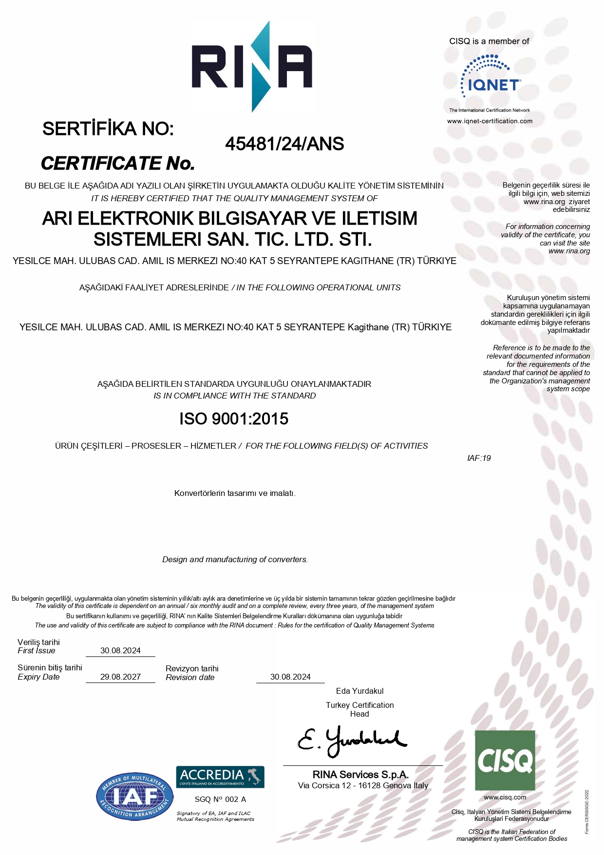 ISO 9001:2015